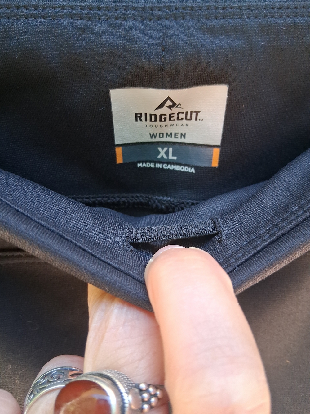 Ridgecut Toughwear Women's XL Spandex Pants With Pockets And Stretchy Waistband - Picture 2 of 14